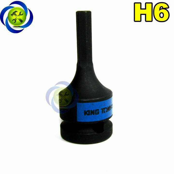 Đầu tuýp đen lục giác 6mm kingtony 405506 1/2