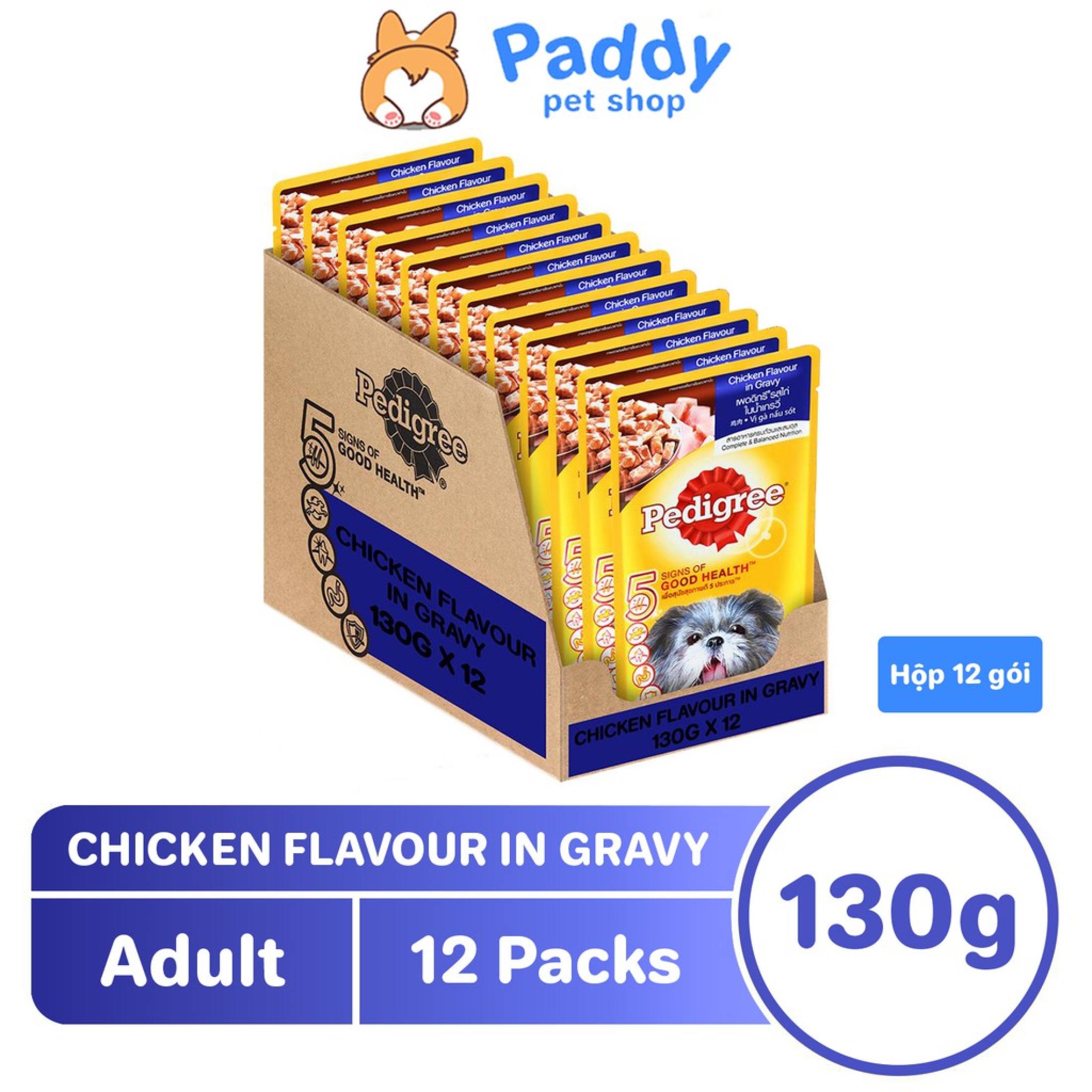 Pate cho chó trưởng thành pedigree - gà nấu sốt 130g