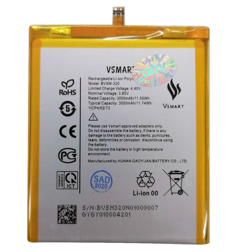 Pin cho điện thoại vsmart star/ bvsm - 320 pin zin phụ kiện