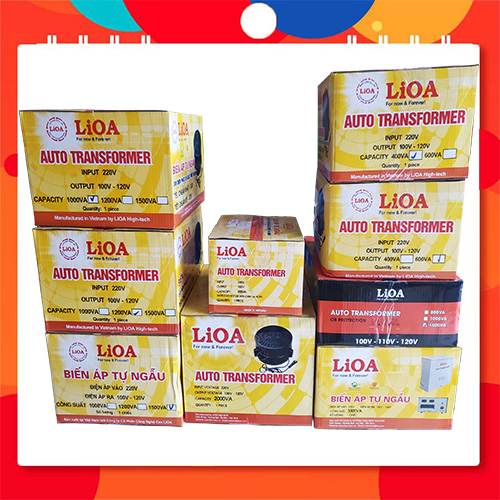 Biến áp đổi nguồn lioa, đổi điện từ 220v sang 100v, 110v,120v- công suất 200va,400va,600va,1000va,1200va,1500va,2000va,3000va