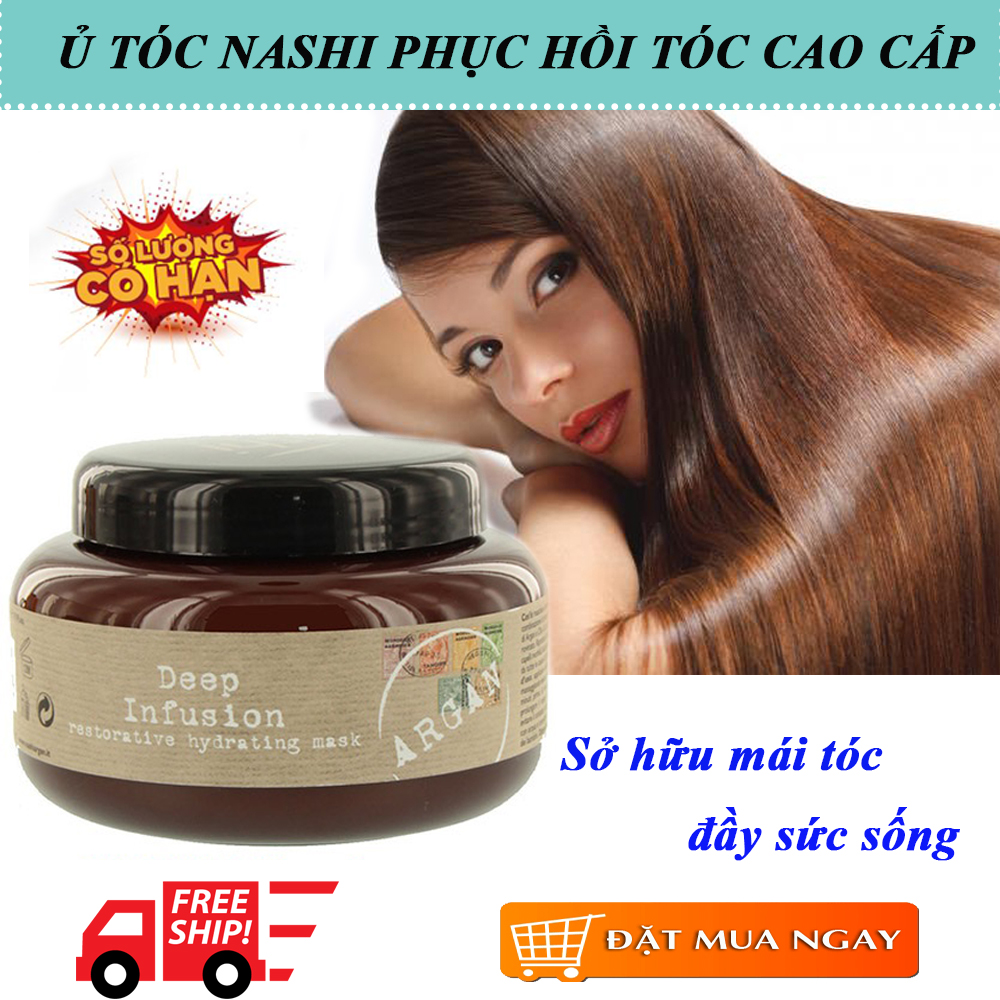 Dầu Hấp Tóc Nashi Argan, Kem Ủ Phục Hồi Tóc, Kem Dưỡng Tóc. Phục hồi tóc hư tổn, dưỡng tóc giúp tóc mềm mượt, dày hơn, bảo vệ tóc trước tia UV. GIÁ ƯU ĐÃI - MUA NGAY HÔM NAY!!!