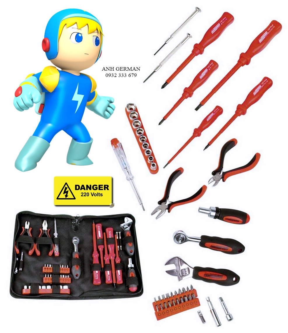 BỘ DỤNG CỤ SỬA CHỮA ĐIỆN 45 MÓN BRÜDER MANNESMANN - HÀNG NHẬP ĐỨC