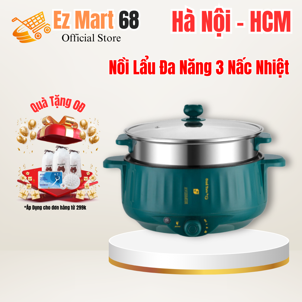Nồi Lẩu Đa Năng 3 Nấc Nhiệt Size 26cm & 28cm Có Núm Xoay Vân Đá Chống Dính, Chiên, Xào, Nấu Lẩu Tiện Lợi, Hàng Cao Cấp Chất Lượng Cao - Nồi Lẩu Điện Đa Năng, Nồi Điện Đa Năng, Nồi Lẩu Đa Năng, Nồi Lẩu Điện, Nồi Lẩu