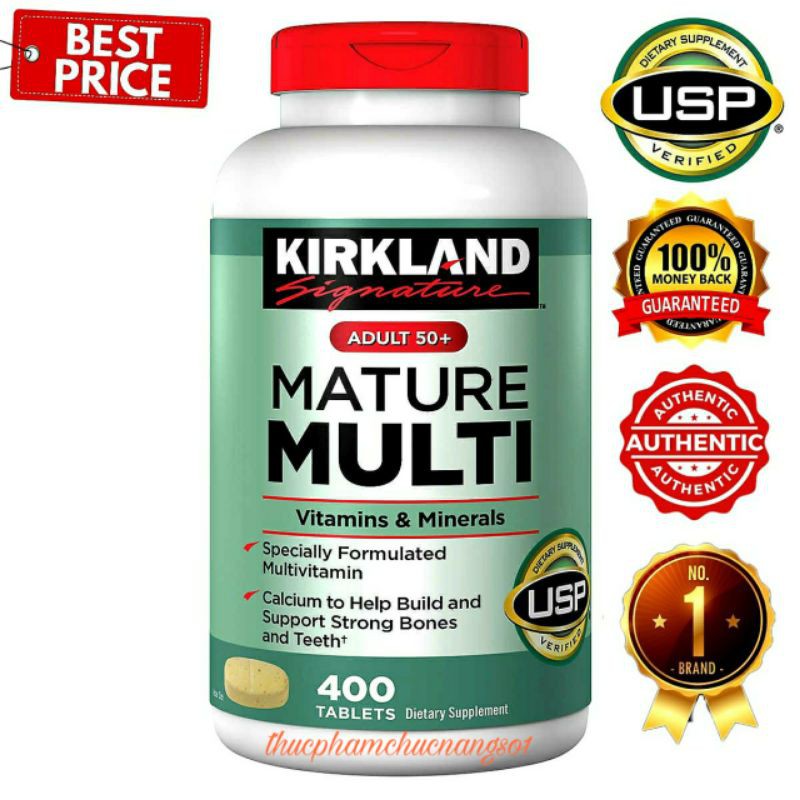 Mature Multi Kirkland Bổ Sung Vitamin Cam Kết Đúng Mô Tả Chất Lượng