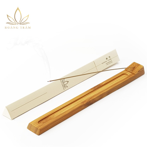 Nhang Trầm Hương tự nhiên cao cấp Linh Phong Trầm 10Gr giúp thu hút tài lộc, thư giãn/ Nhang không tăm - Dài 21cm - hộp 80 thanh