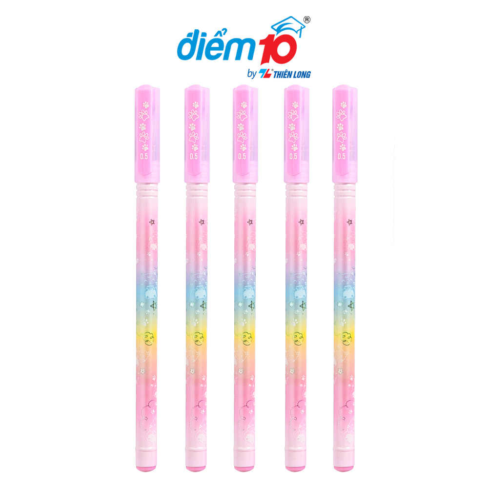Combo 20 bút gel smooth flowing gel ink thiên long điểm 10 tp-gel039