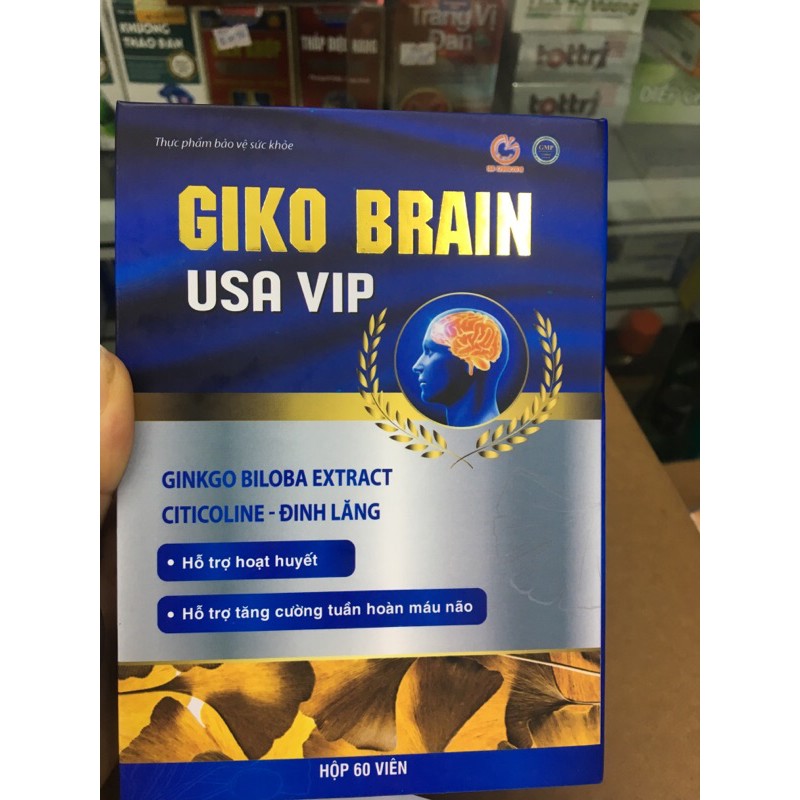 Bổ não giko brain usa vip - hộp 60 viên