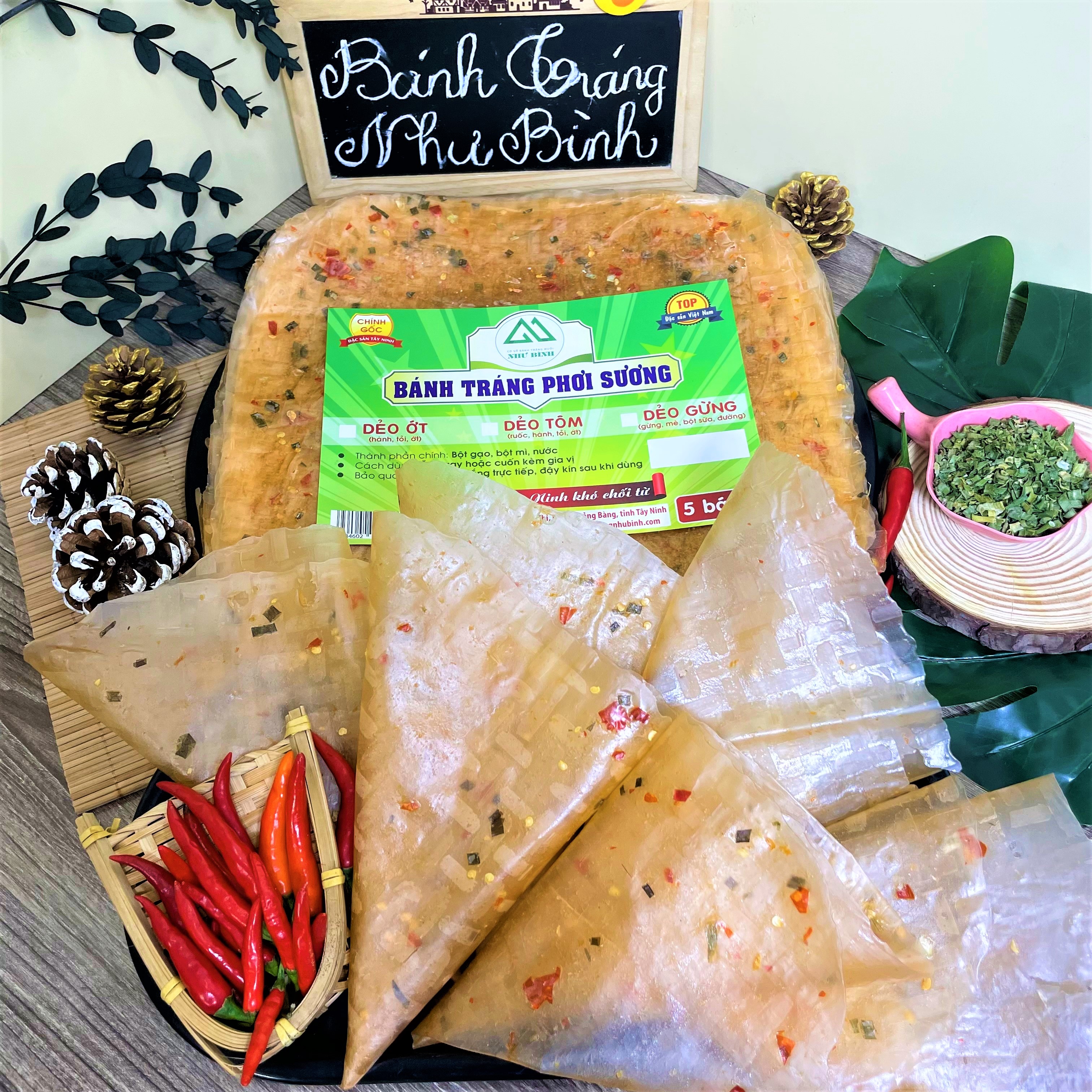 Bánh Tráng DẺO CAY Như Bình Phơi Sương Mỏng Dẻo Ăn Liền Vị Đậm Đà NGON KO TƯỞNG