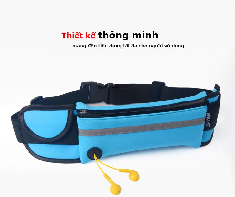 Túi thể thao đeo hông TT01 chống thấm nước và đựng máy tính bảng màn hình 10inch