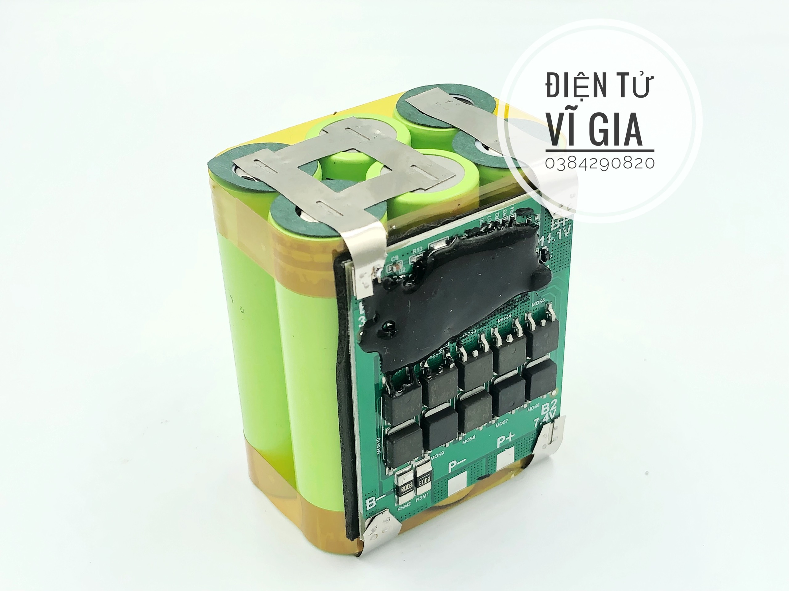 Khối pin 3S2P 12.6V National pin 18650 kèm mạch 3S30A V3.1