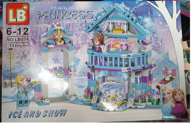 Bộ Lego lắp ráp xếp hình Mô hình Ngôi nhà băng tuyết của Elsa 411 mảnh-mã LB574- Ngan Un in