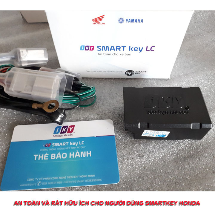 Thiết bị cảnh báo quên tắt núm Smartkey Honda, chống hết bình, chống trộm xe máy