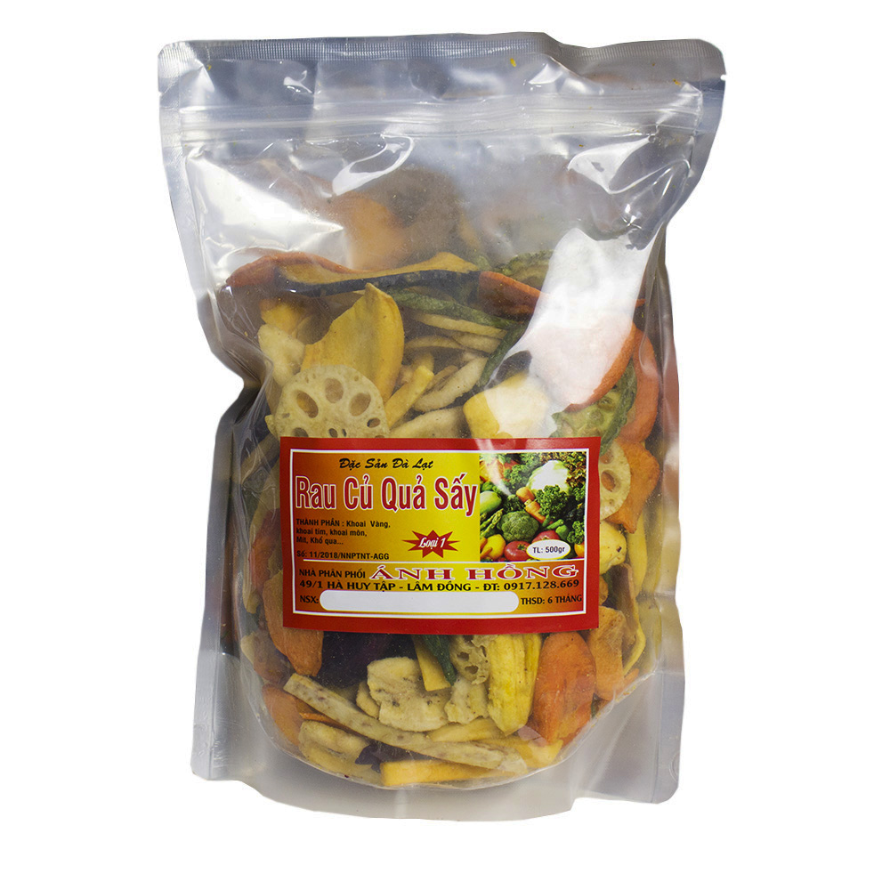 Rau củ thập cẩm sấy giòn ngọt 500gr