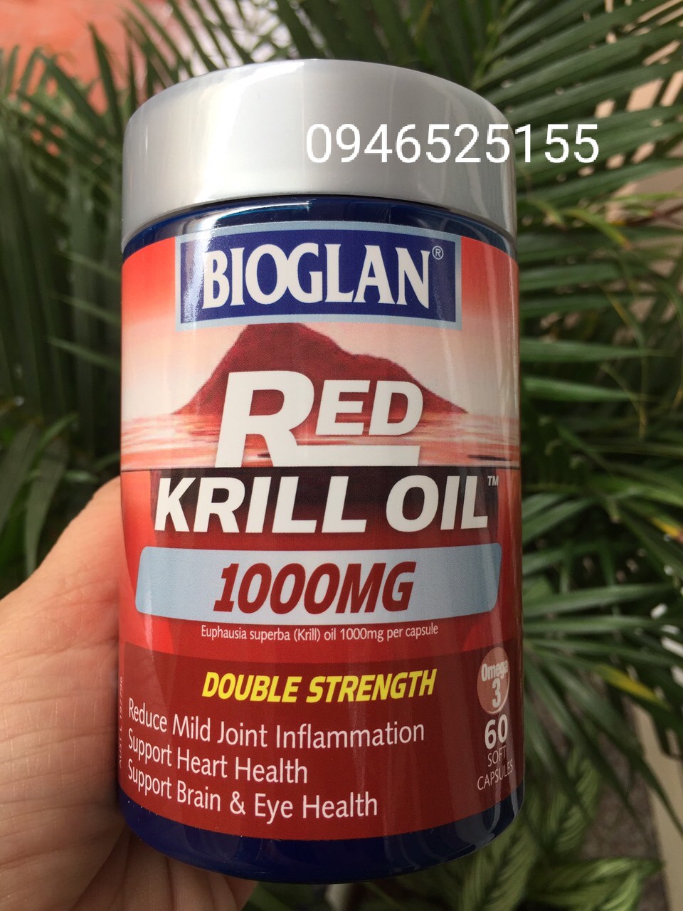 Dầu cá nhuyễn thể Red Krill oil Biogland 60 viên