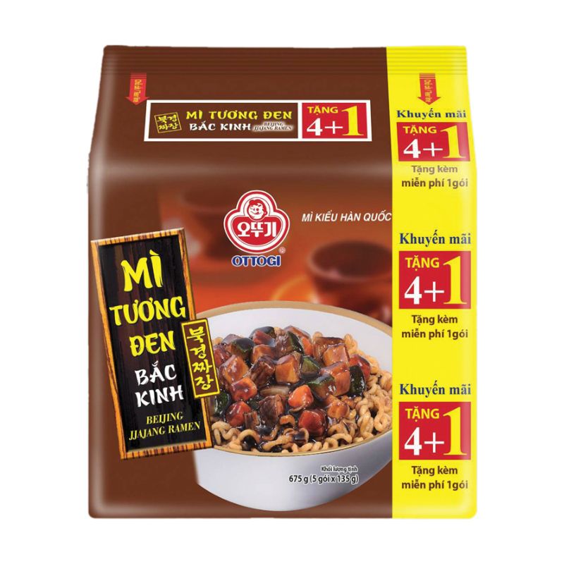 Mì Tương Đen Bắc Kinh Ottogi (5 Gói)