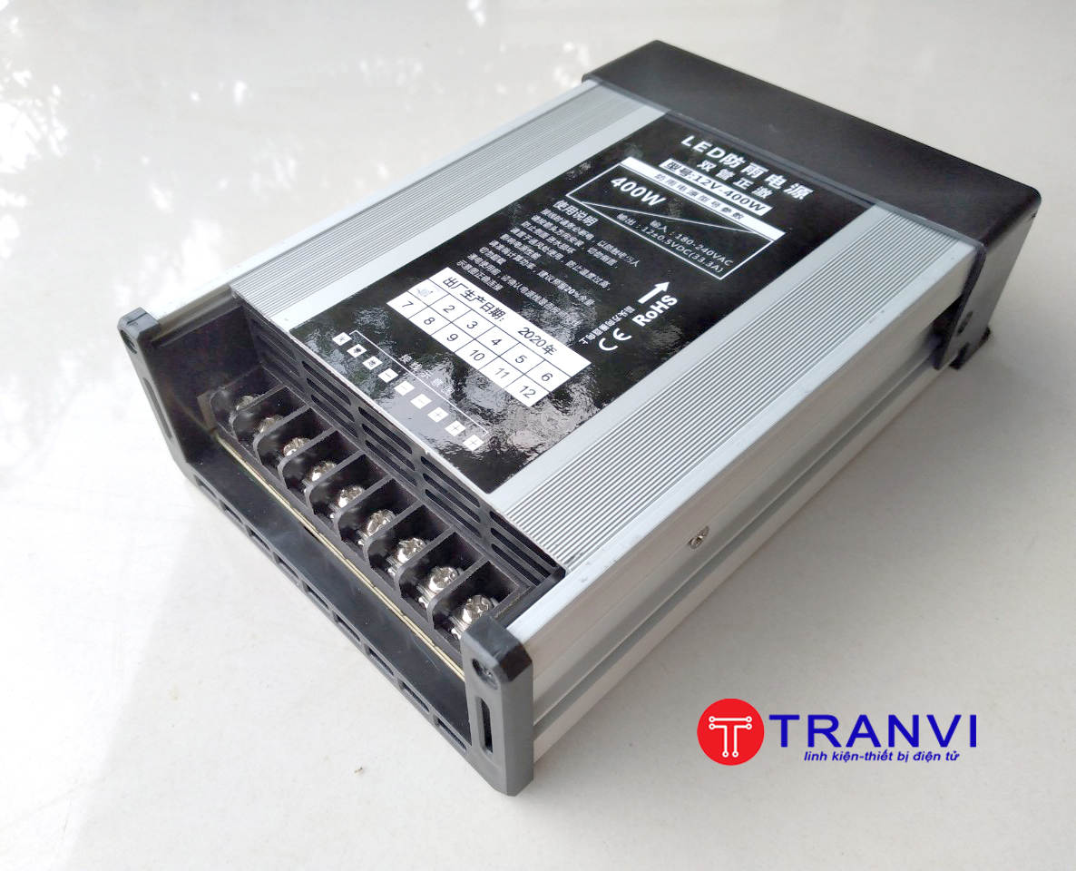 Nguồn led chống nước 12v-33a-400w