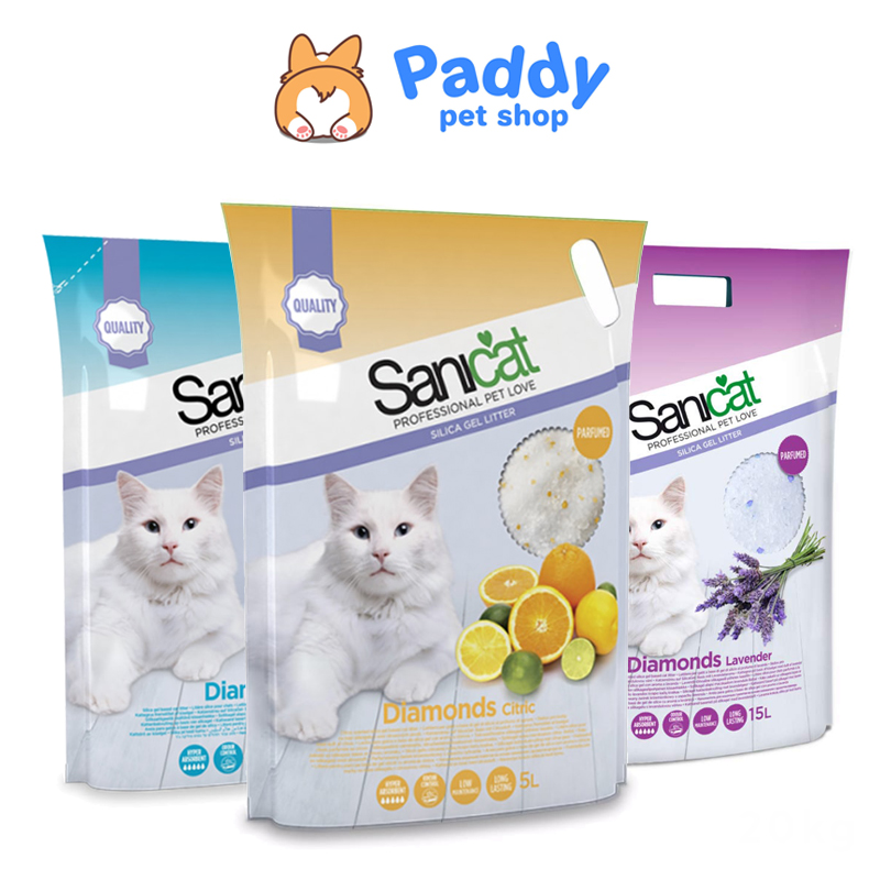 [5L] Cát Thủy Tinh Vệ Sinh Cho Mèo Sanicat
