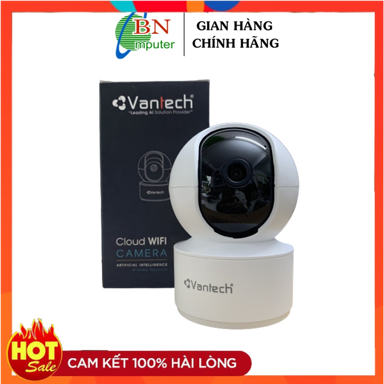 Camera ip wifi vantech ai-v2010c 4mp robo chính hãng , camera wifi vantech ai-v2010c 4.0mp chuẩn nén h.265 quay quét thông minh- top camera