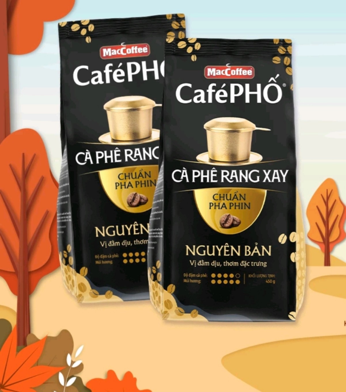 Combo 20 gói Cà Phê Phố Rang Xay  Pha Phin