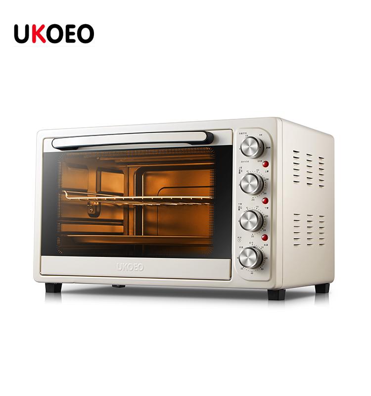 Lò nướng Ukoeo D1 có thiết kế tinh tế với dung tích 32l rất phù hợp với các bạn muốn làm bánh, nướng gà nguyên con, hoặc nướng nhiều món khác nhau