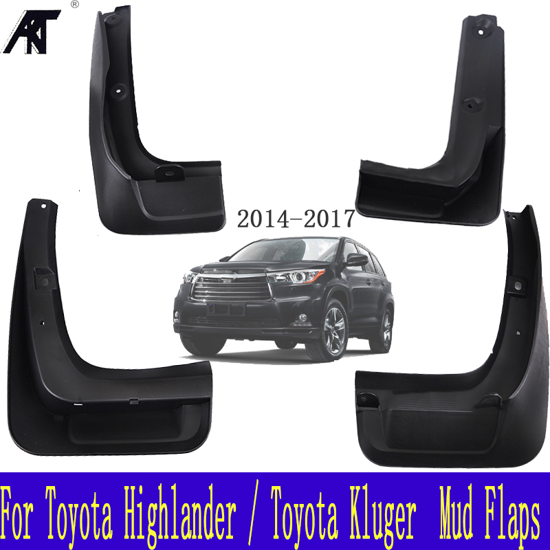 Bộ 4 chiếc tấm chắn bùn cho toyota highlander kluger xu50 2014 - 2018 tấm chắn bùn tấm chắn bùn tấm chắn bùn trước sau 2015 2016 2017