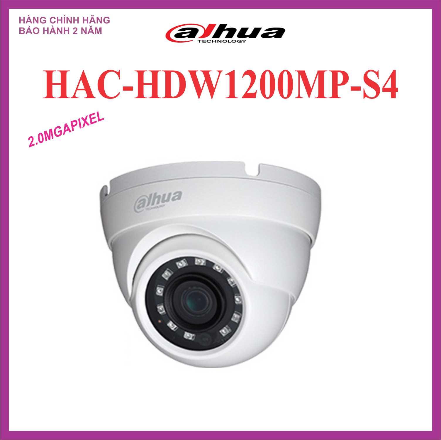 Camera dome hồng ngoại 2.0 megapixel dahua hac-hdw1200mp-s4