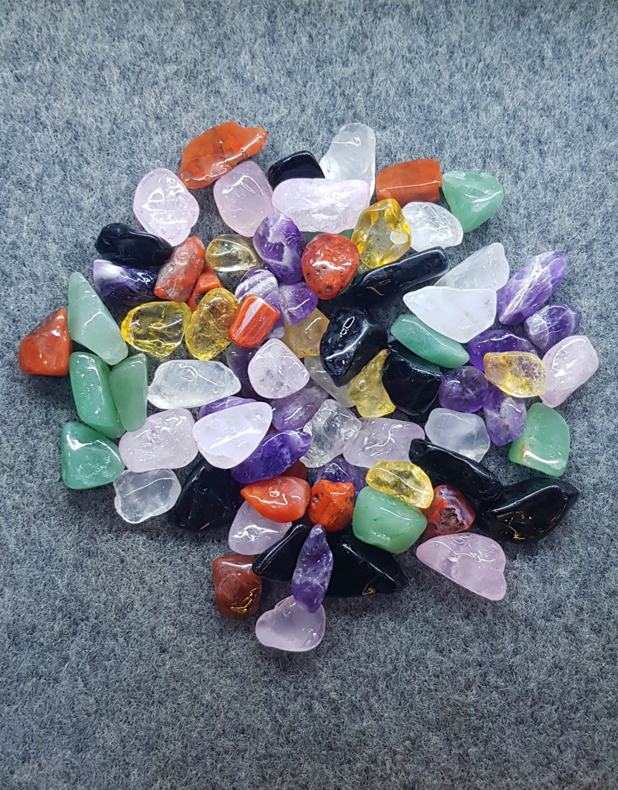 Túi Tài Lộc Thạch Anh Ngũ Sắc (300g)