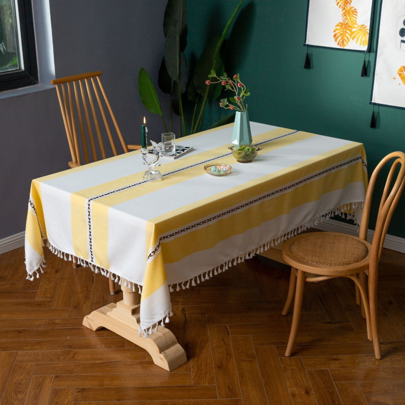 Khăn trải bàn Mary Texco cotton trang trí bàn ăn đậm chất vintage - KBCC20