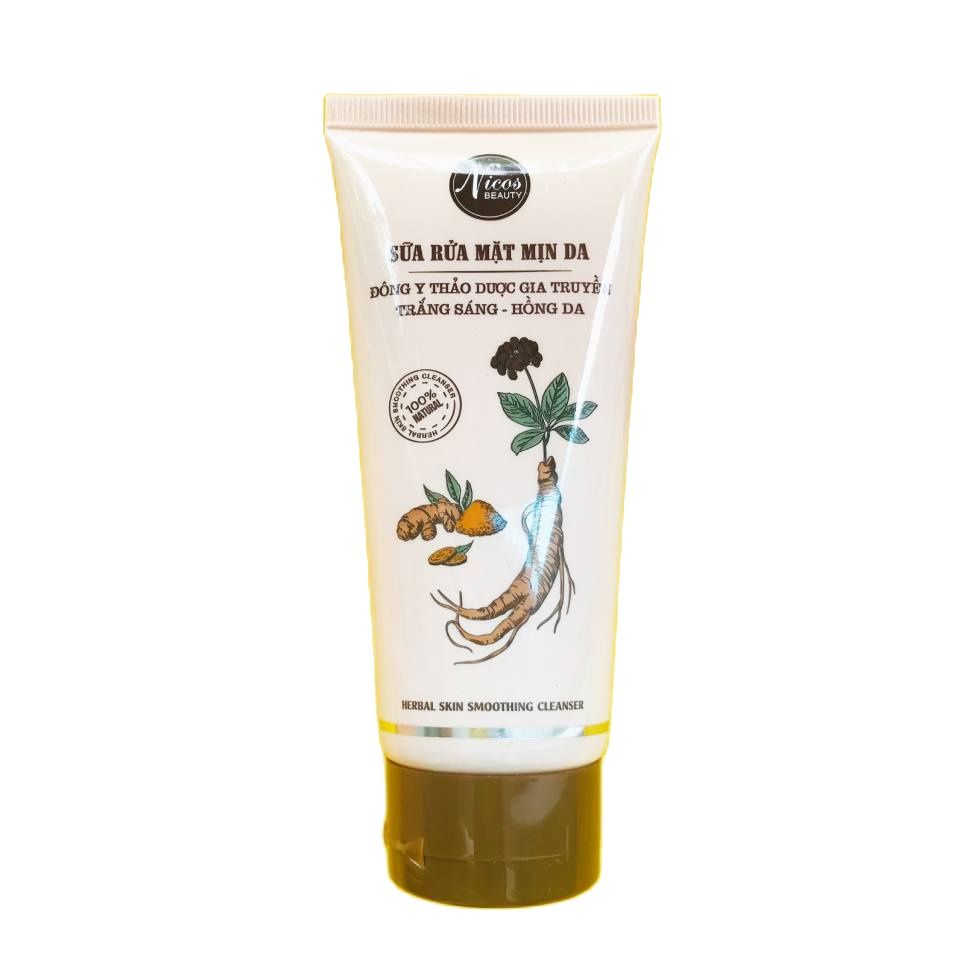 Sữa rửa mặt đông y gia truyền Nicos Sạch mụn mịn da 80gr - Sữa rửa mặt Đông Y Gia truyền Nicos thanh nhi - Hàng chính hãng