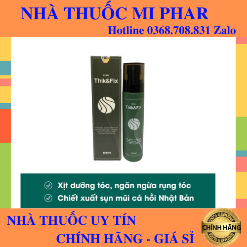 Xịt tóc thik & fix - mọc tóc phong cách nhật bản - dưỡng tóc thik&fix - hỗ trợ làm đen tóc - mi phar 1
