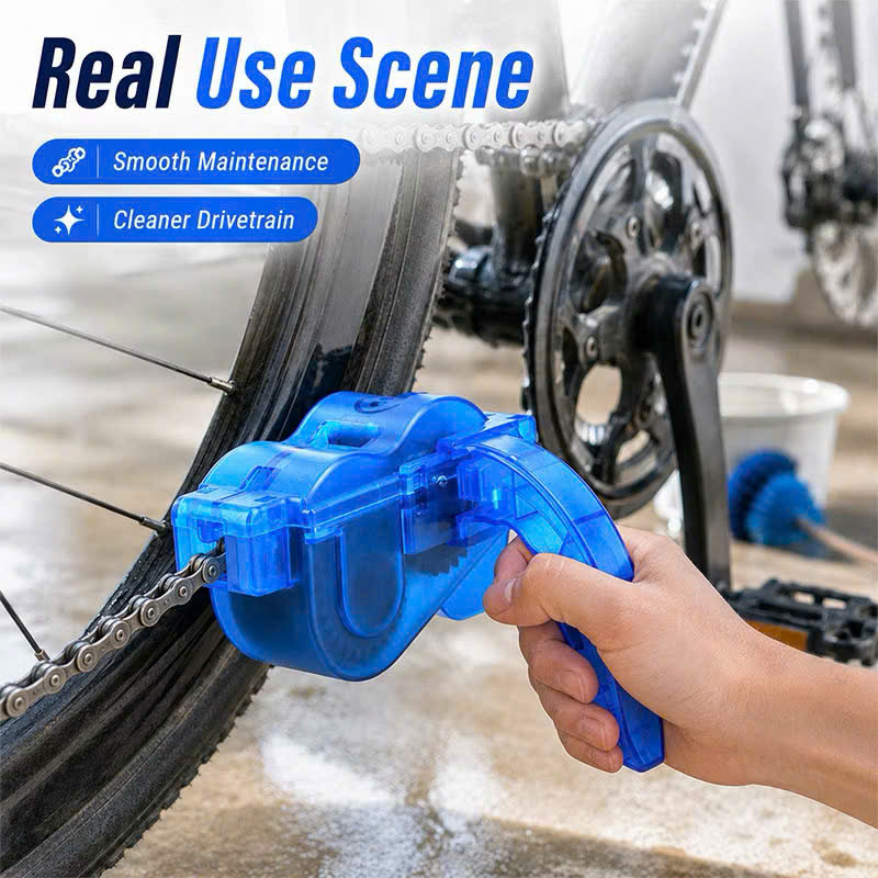 Bộ bàn chải làm sạch xích xe đạp Bộ dụng cụ dầu bảo vệ MTB cho xe đạp leo núi-Bộ dụng cụ rửa xích