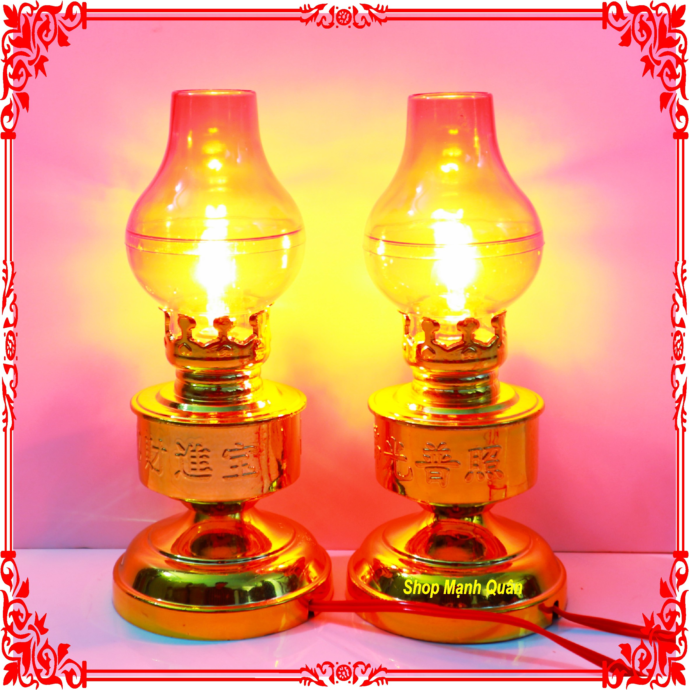 đèn trang trí bàn thờ Phật