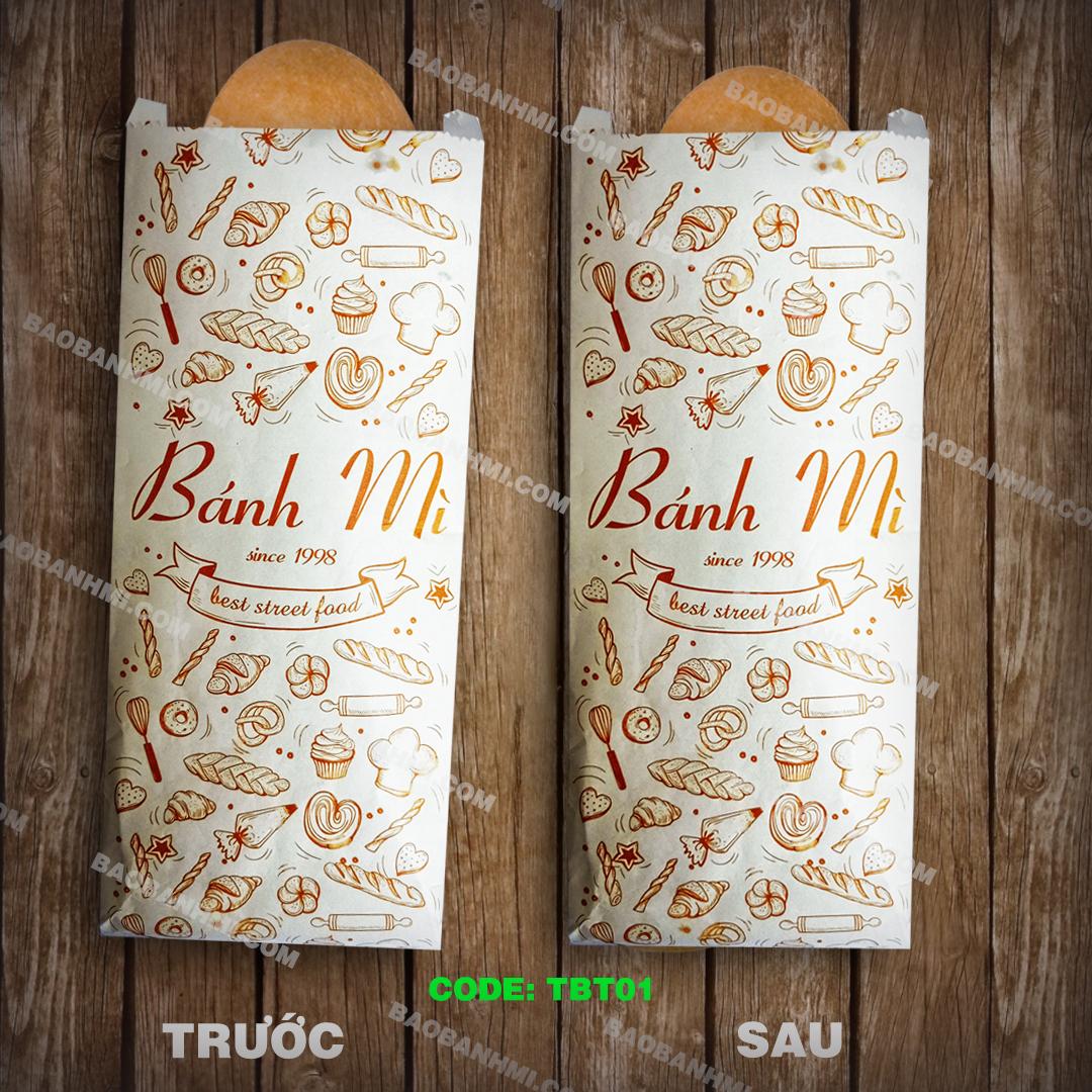 Bao và túi bánh mì đẹp 2019 TBT01 - Thùng 1000 túi