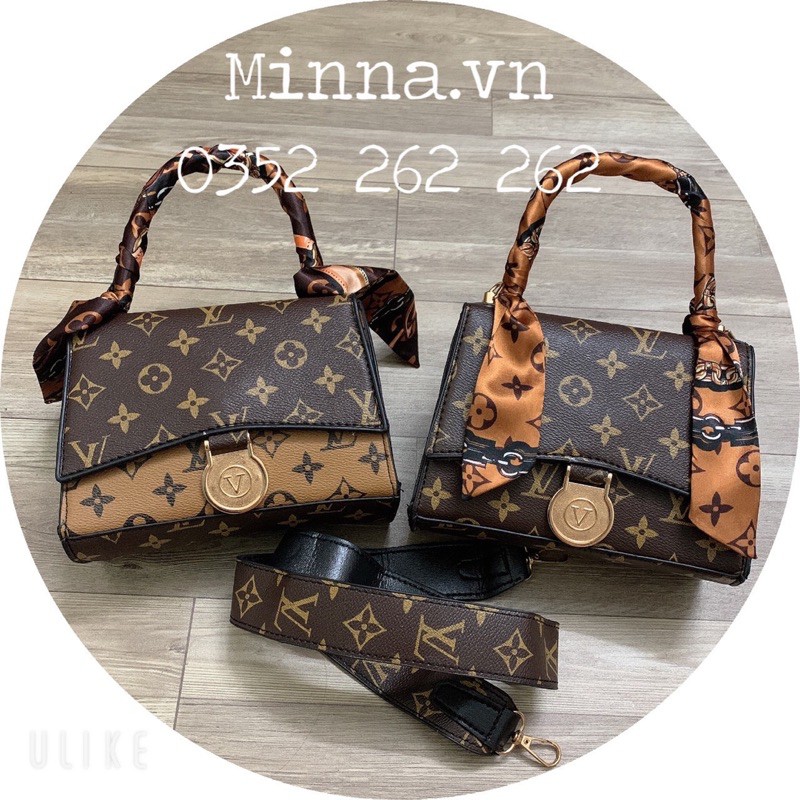 Túi Xách Nữ Sang Chảnh 🏆HÀNG CAO CẤP🏆 Túi Đeo Chéo Eo Vì Quai Quấn Khăn Lụa TX028 - MINA