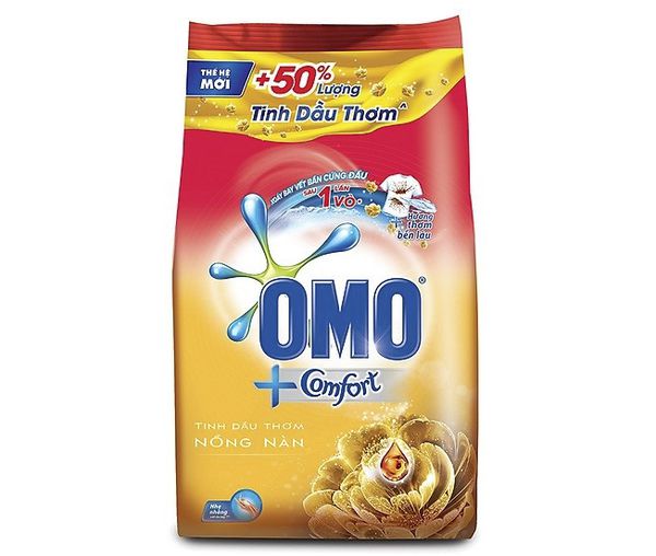 Bột giặt Omo Comfort nồng nàn vàng 2.7kg