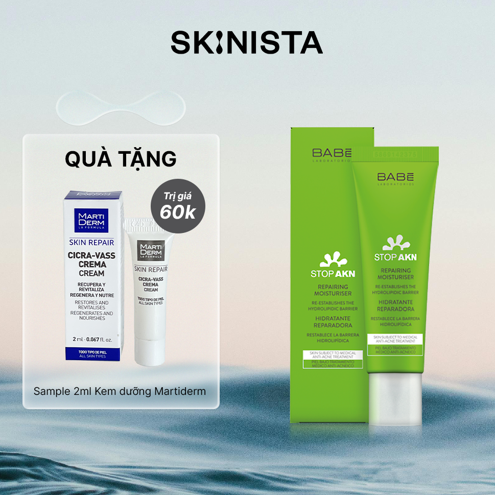Kem dưỡng phục hồi BABÉ Stop Akn Repairing Moisturiser 50ml