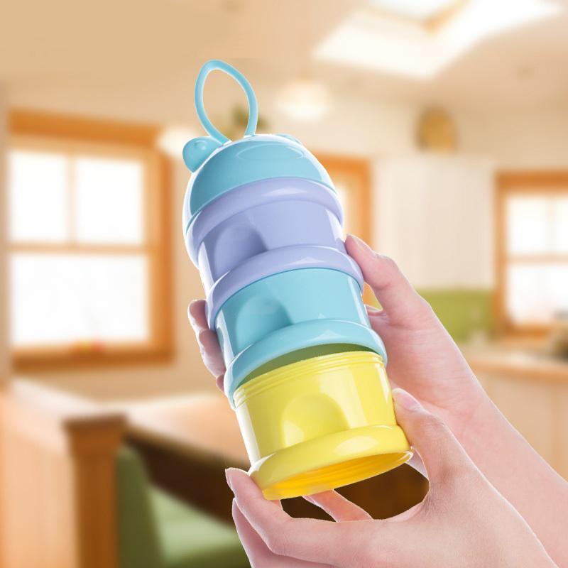 HỘP CHIA SỮA 3 NGĂN NHIỀU MÀU SẮC - TIỆN DỤNG