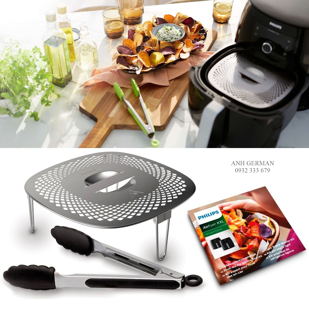 TẤM CHẮN DẦU VÀ CÂY GẮP – PHỤ KIỆN CHO NCKD PHILIPS SIZE XXL - HÀNG NHẬP ĐỨC