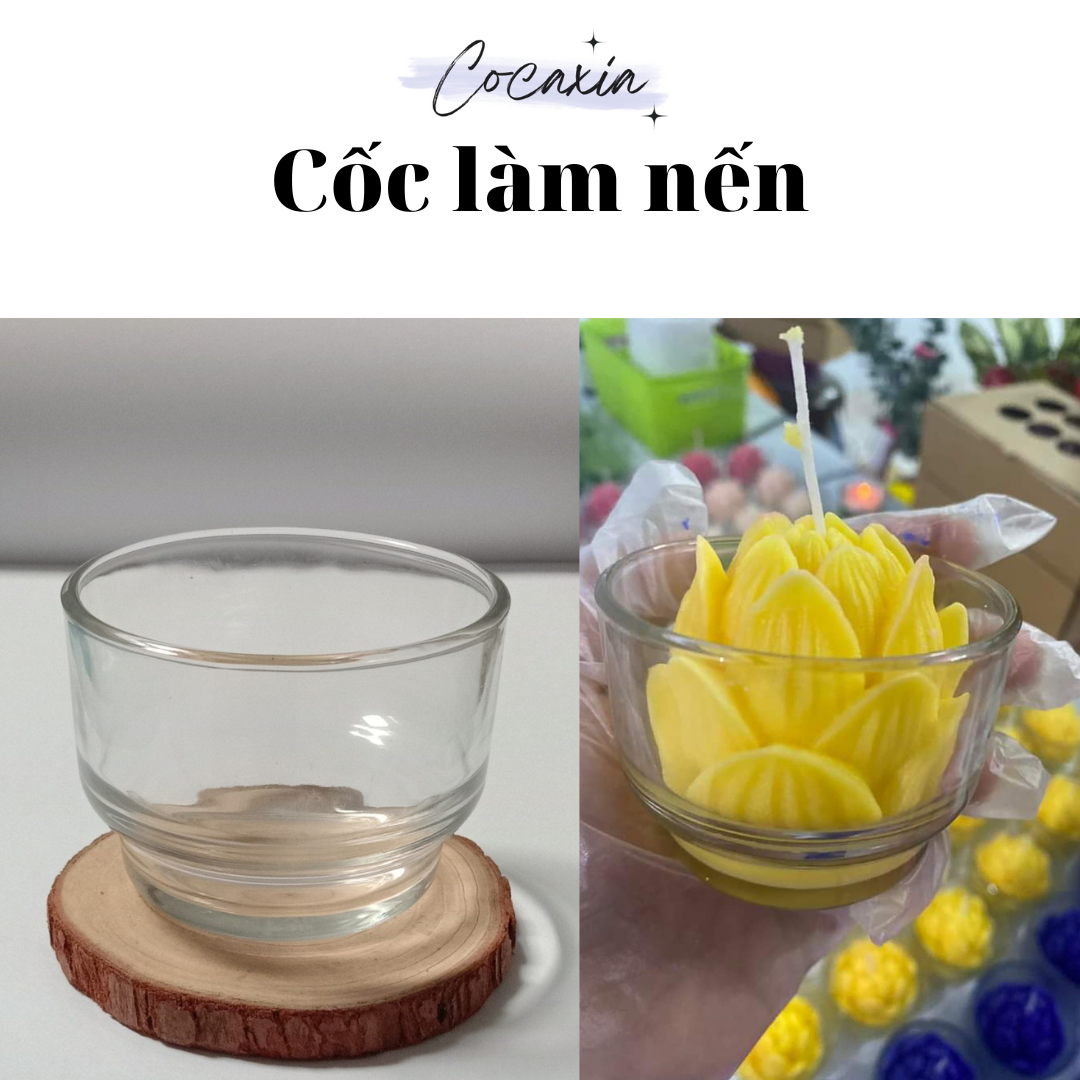Ly thủy tinh đựng nến 100ml nguyên liệu làm nến cocaxia