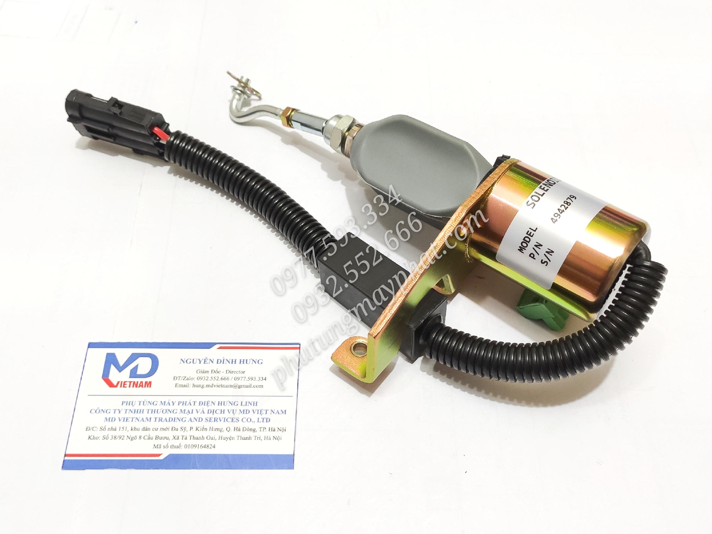 Solenoid tắt máy cummins 4942879 24v 5254169 sd-008a2 - 4942879 24v