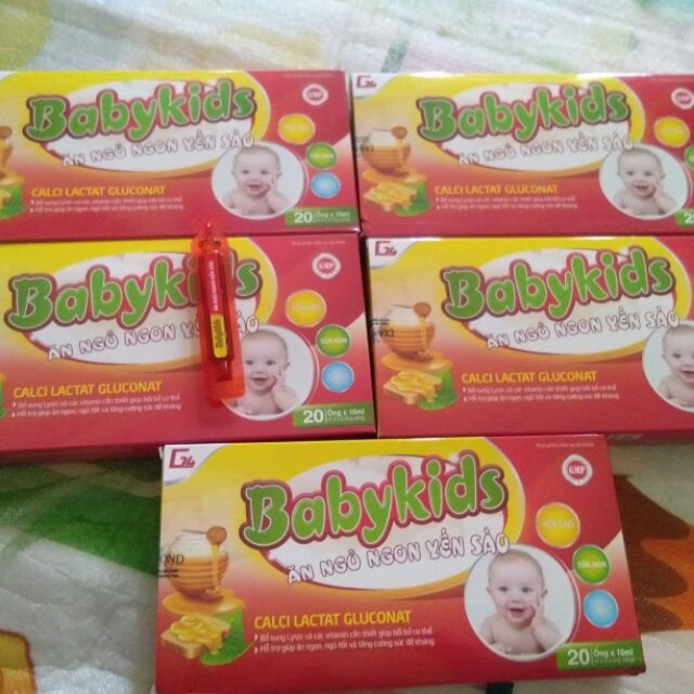 BabyKids Sirô yến sào cho bé ăn ngủ ngon Trẻ sơ sinh & Trẻ nhỏ  Chăm sóc sức khỏe cho trẻ BABYKIDS ĂN NGỦ NGON YẾN SÀO