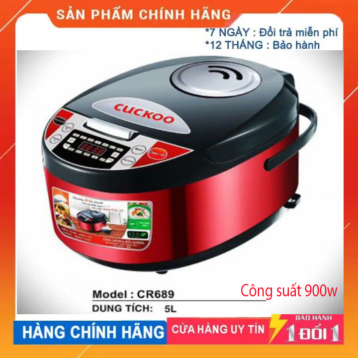 Nồi cơm điện tử cuckoo cr-689 f03 - nồi cơm điện tử nồi chống dính , nồi công nghệ hàn quốc cao cấp - bảo hành 1 năm