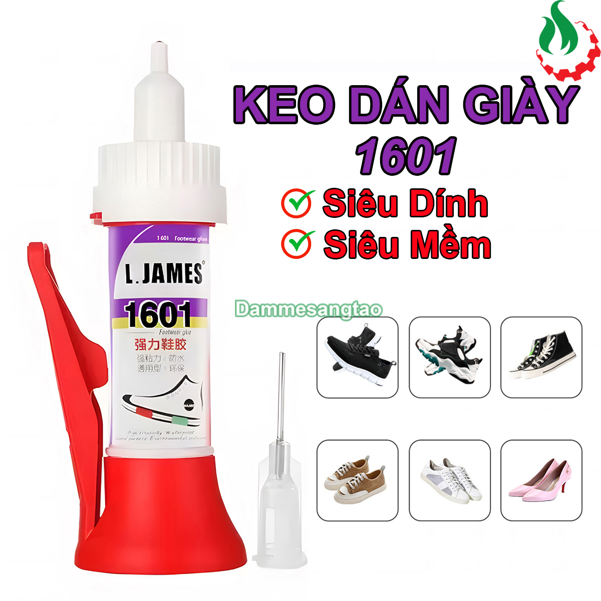 Kéo dán giày trong suốt siêu dính chống thấm nước 30ML 1601