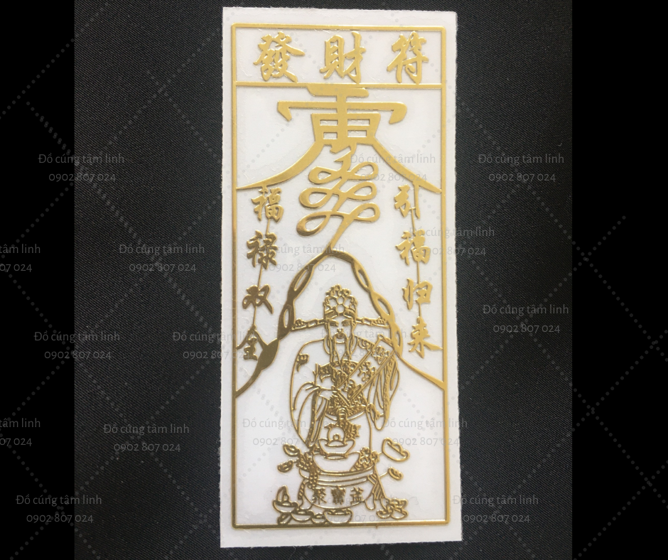 [HCM]Linh Phù HỶ THẦN TÀI chiêu tài lộc may mắn dán điện thoại cửa nhà sticker để bóp ví - Đã chú