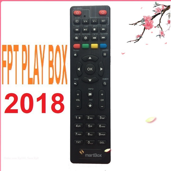 Remote điều khiển fpt play box 2018 playbox
