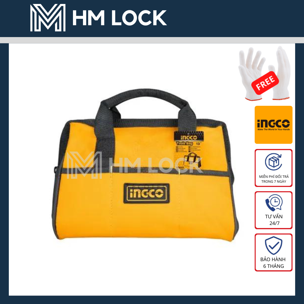 Giỏ đựng công cụ 13 inch ingco - hàng chính hãng - htbg05 - hm lock