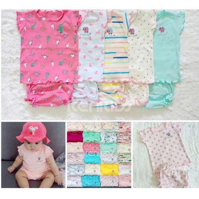 Combo 03 bộ thun mát hàng hotga cho bé gái từ 4-9 kg