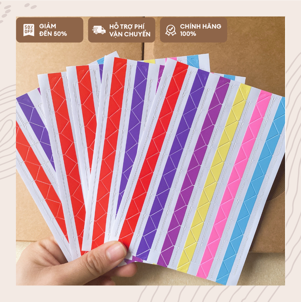 102 Sticker dán góc ảnh nhiều màu trong Album