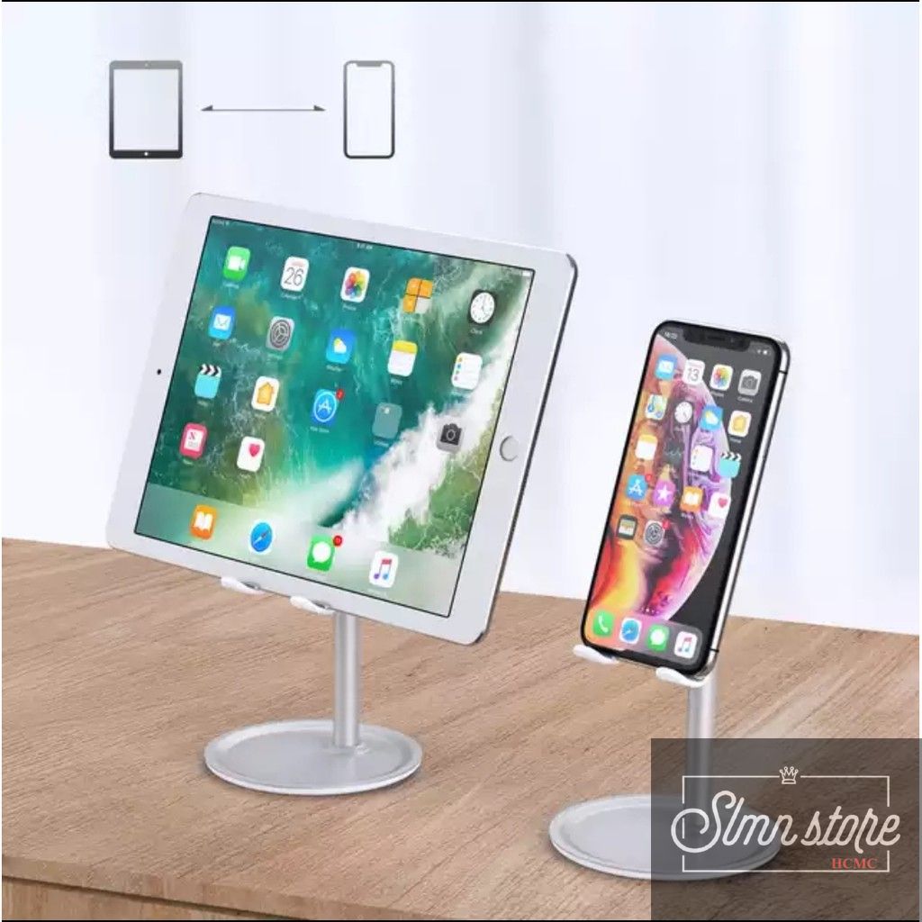 Giá điện thoại K1, giá đỡ điện thoại desktop đế tròn có thể đỡ ipad máy tính bảng các loại. LD1-GiaDT