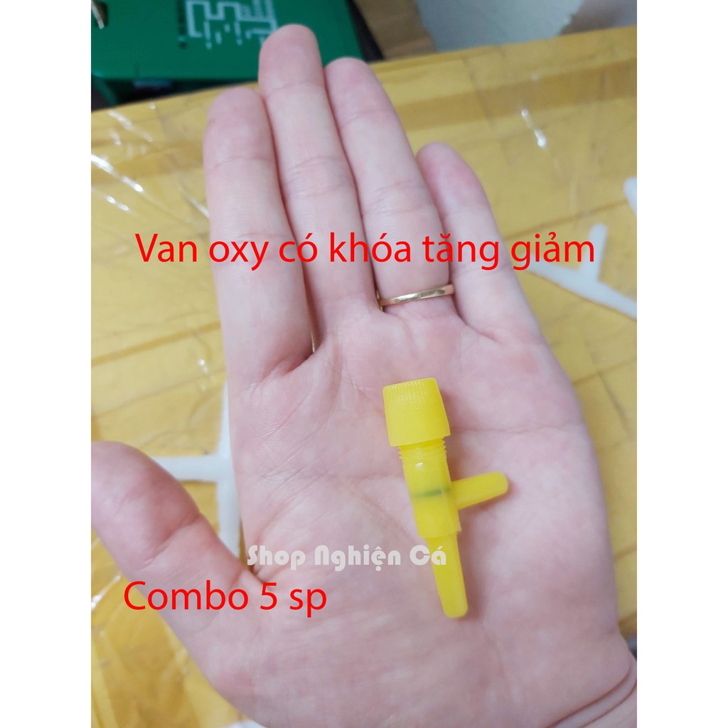 Combo 5 Van nối dây Oxy Van sủi có khóa tăng giảm loại TỐT